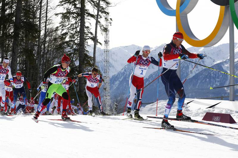 SOTSJI: Bildet er fra 50 kilometer langrenn i OL i Sotsji i 2014.