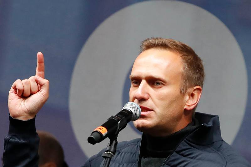 Bildet er av den russiske opposisjonslederen Alexei Navalny.