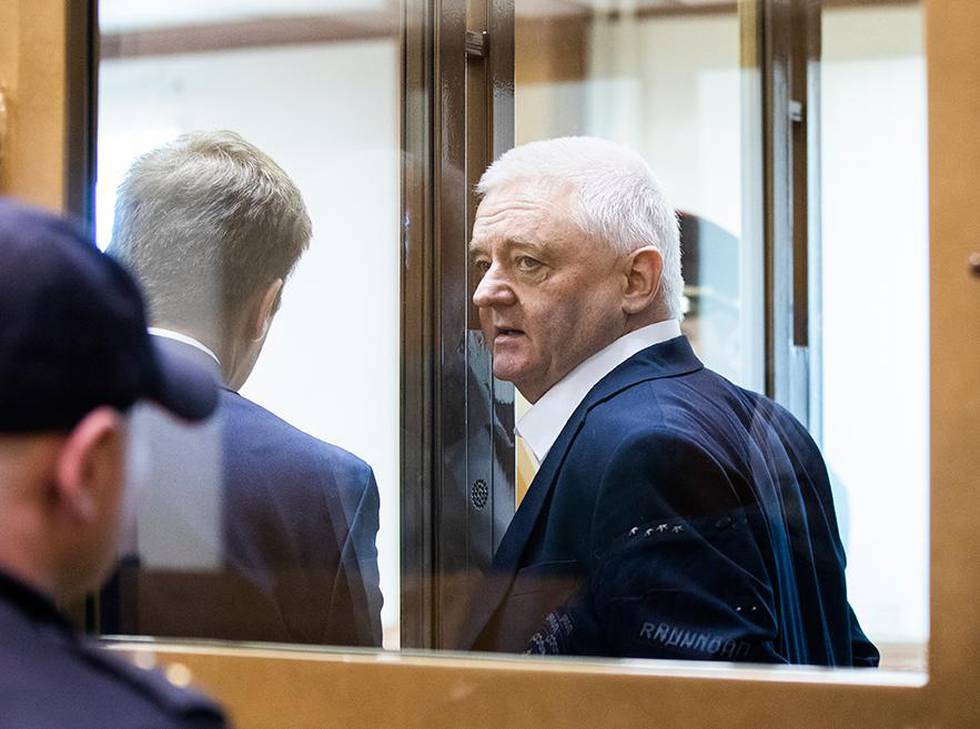 Bildet viser Frode Berg i byretten i Moskva. Han er dømt for spionasje i Russland. Berg bør slippe straffen, mener en russisk kommisjon. 