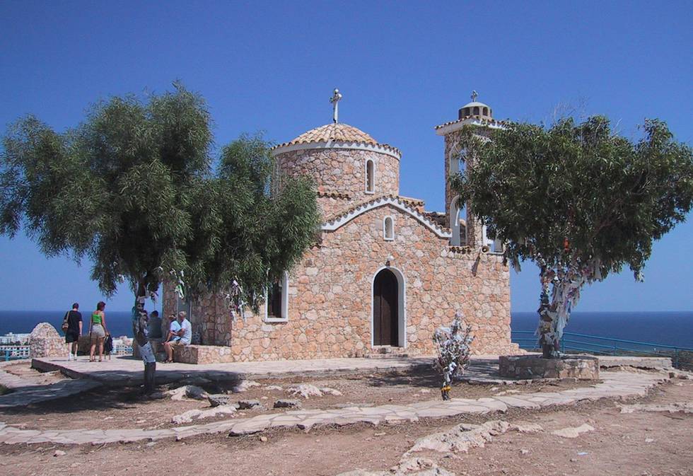 Bildet viser en bygning på Kypros.