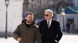 Joe Biden er i Ukraina