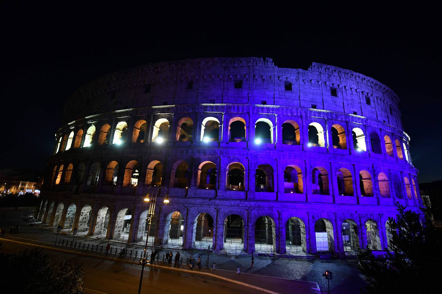 Bildet viser  Colosseum i Roma. 