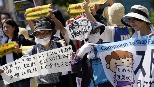 Demonstrerer mot japanske myndigheter