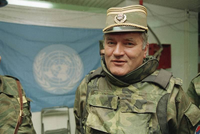 HÆRLEDER: Ratko Mladic ledet bosnisk-serbiske soldater i borgerkrigene på Balkan.
