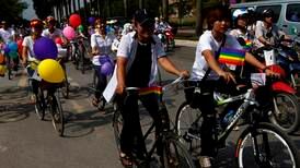 Historisk homoparade i Vietnam