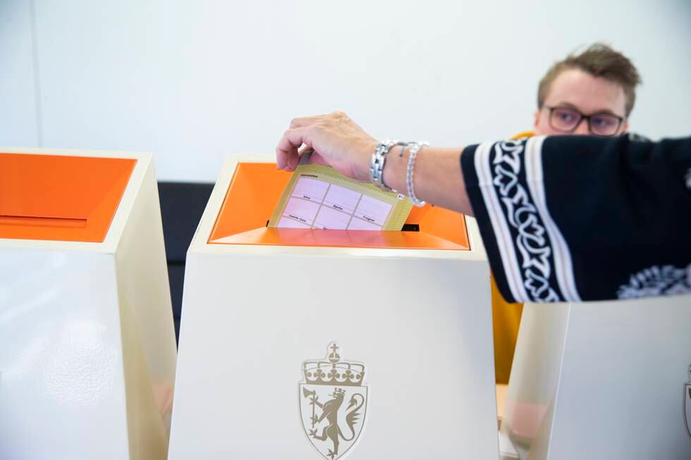 34.286 personar leverte si stemme til stortingsvalet 13. september det siste døgnet.
Foto: Berit Roald / NTB / NPK