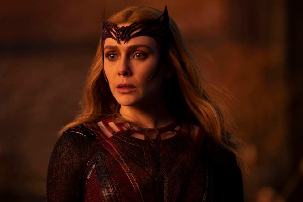 Elizabeth Olsen er kinoaktuell med Sam Raimis «Doctor Strange in the Multiverse of Madness». Foto: Disney/ Marvel Studios 