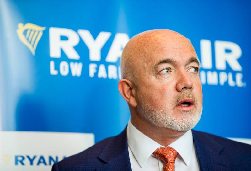 Bildet viser David O'Brien. Han er kommersiell direktør i Ryanair.
