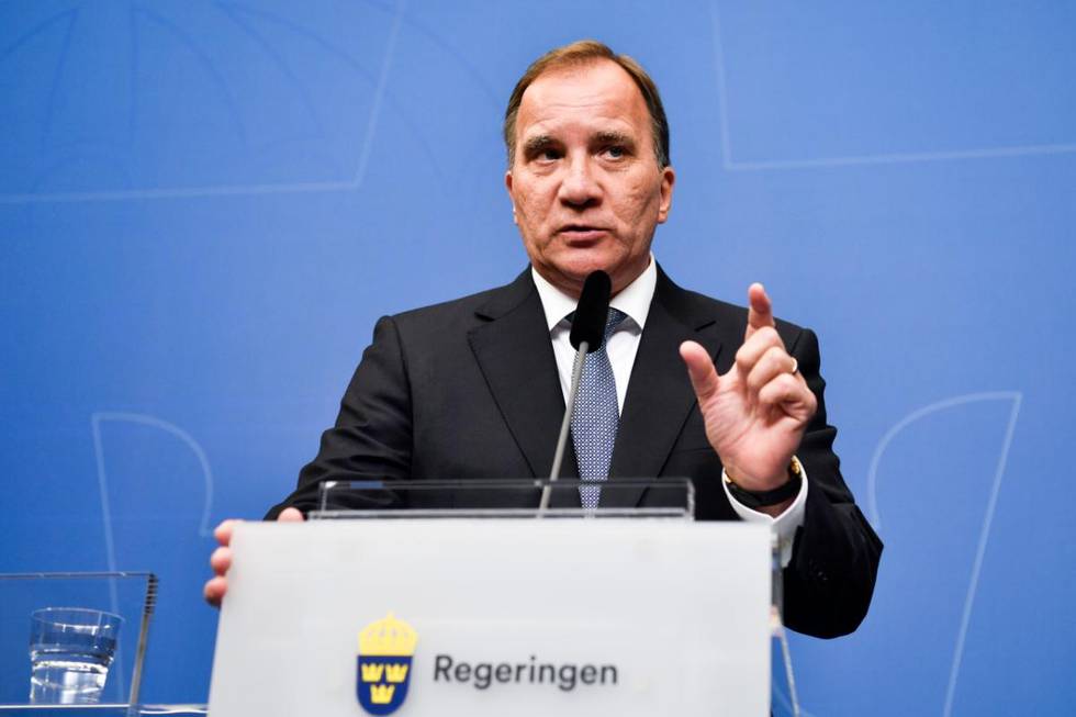 Bildet viser Sveriges statsminister Stefan Löfven.
