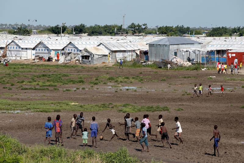 Bildet viser flyktningleiren utenfor Malakal i Sør-Sudan.
