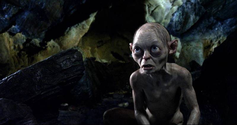 Bildet viser Andy Serkis i en scene fra filmen «Hobbiten».