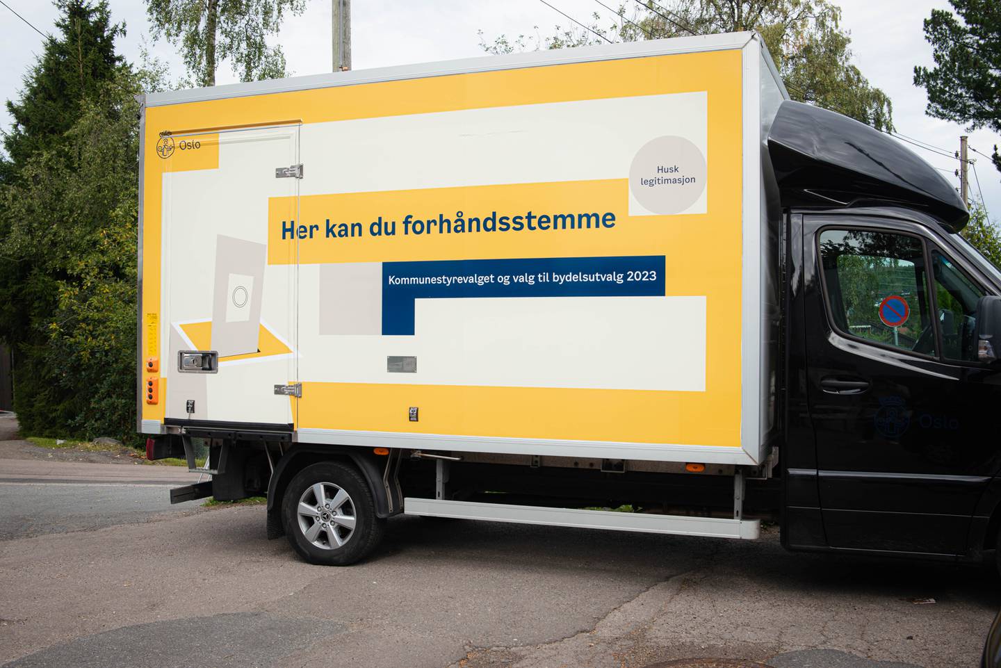 Bildet viser valgbilen i Oslo kommune.