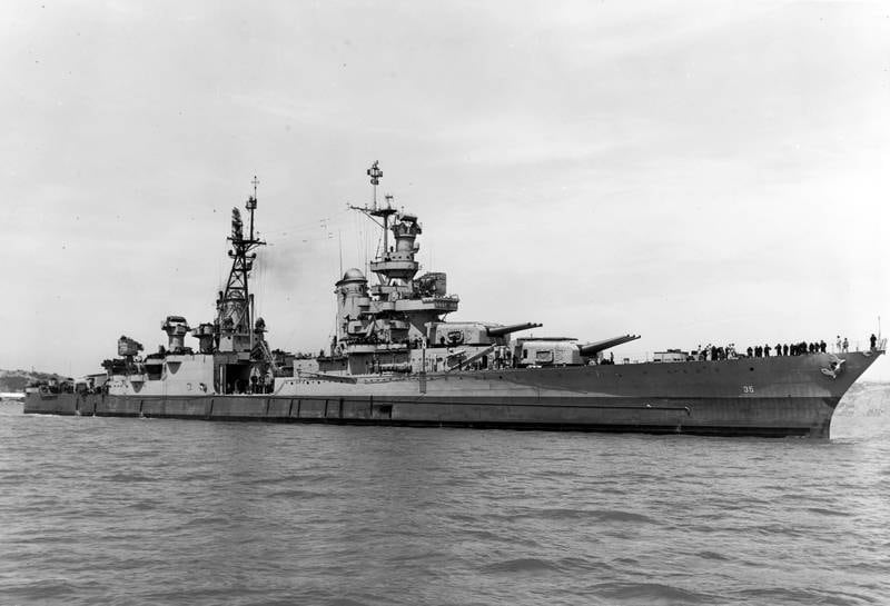 Bildet viser skipet USS Indianapolis.