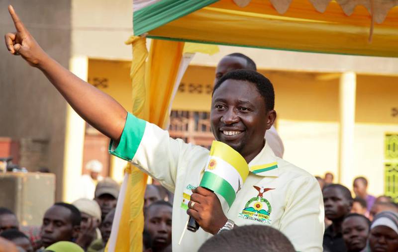 Bildet viser Frank Habineza. Han stiller til valg i Rwanda.