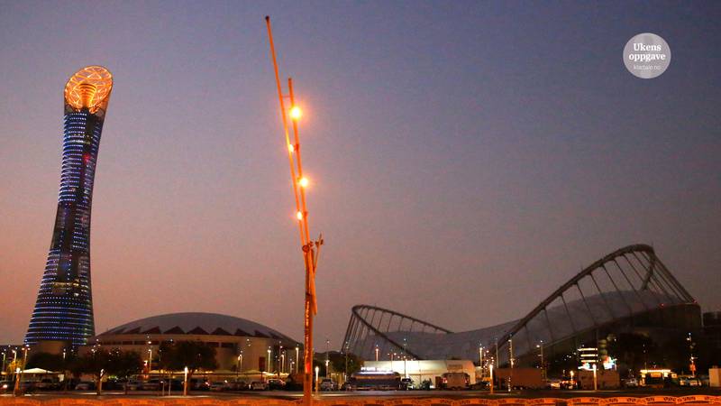 Bildet viser VM-stadion Khalifa i Doha.