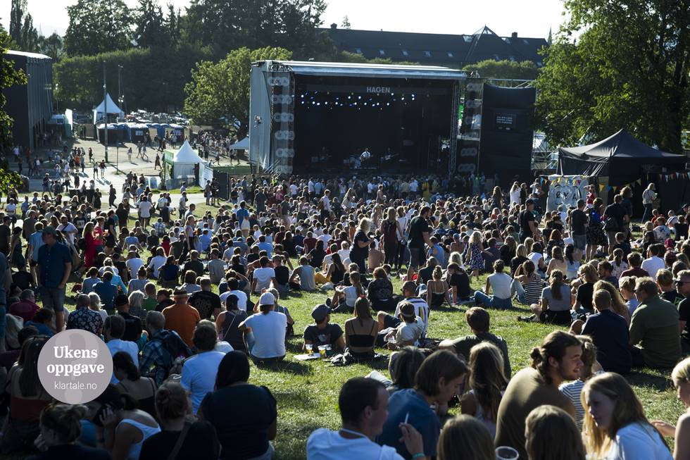 Bilder viser en konsert på Øyafestivalen i 2018.  Du kan velge mellom mange forskjellige festivaler i sommer. Blant annet Øyafestivalen.