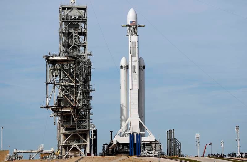 KRAFTIG: Falcon Heavy er den kraftigste romraketten i verden.