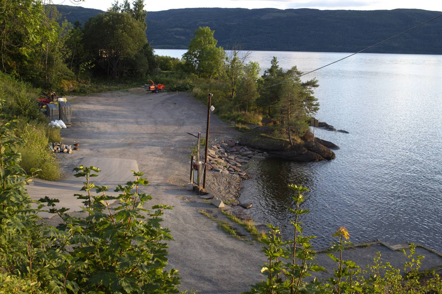 Slik såg Utøykaia ut før Statsbygg sette i gang arbeidet med minnestaden i august 2020.
Foto: Annika Byrde / NTB / NPK