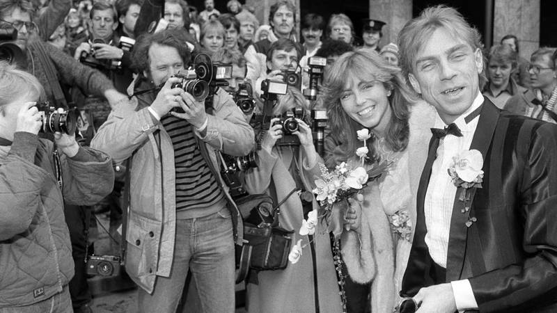 Bildet viser brudeparet Jahn Teigen og Anita Skorgan i 1984.