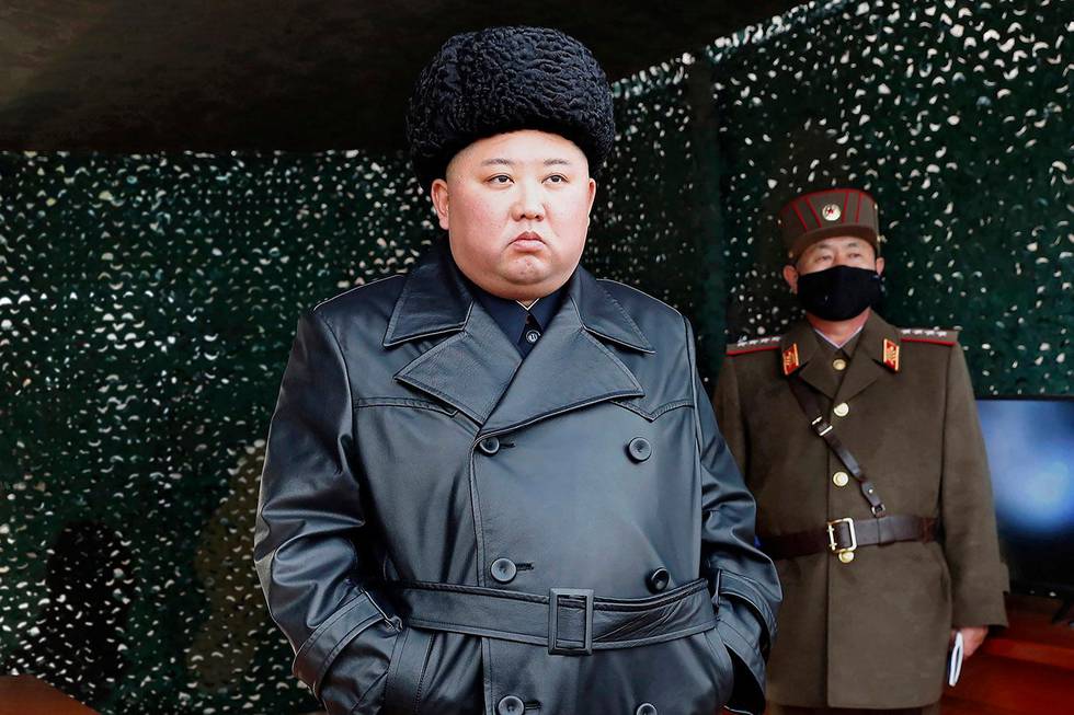 Bildet viser Kim Jong-un. 