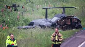 Helikopter styrtet i Porsgrunn
