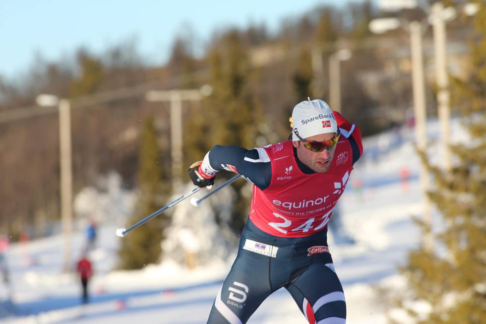 Bildet viser langrenns-løper Petter Northug.