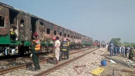 Over 70 døde i togbrann