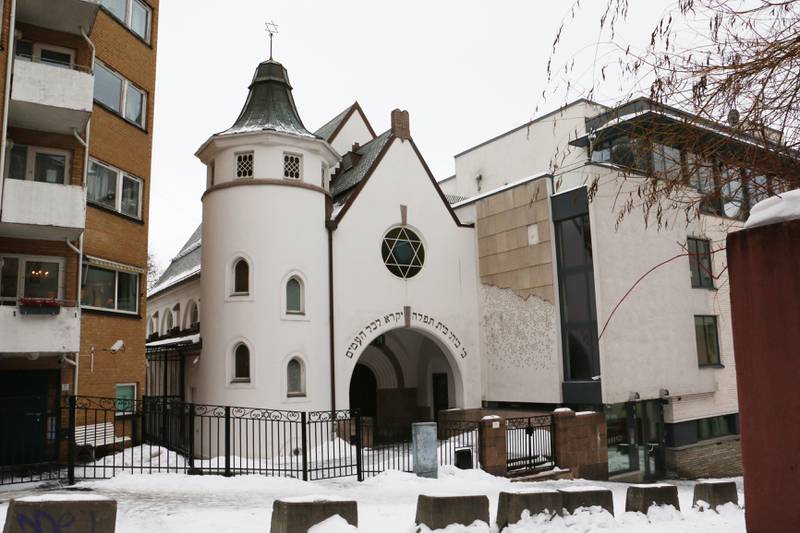 Bildet viser synagogen i Oslo.