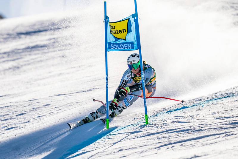 Sölden, Østerrike 20191026. 
Maria Therese Tviberg på vei nedover løypa i Sölden under sesongåpningen av verdenscupen i alpint.
Foto: Tore Meek / NTB scanpix
