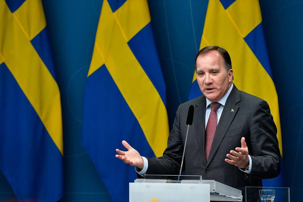 Bildet viser Sveriges statsminister Stefan Löfven. 