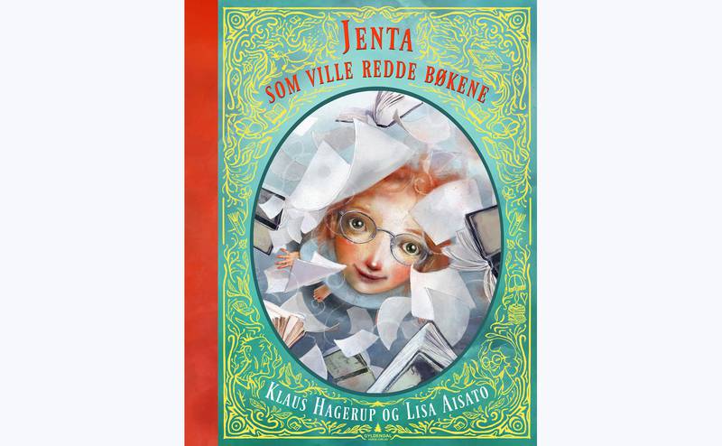 Bildet viser omslaget til boka «jenta som ville redde bøkene».