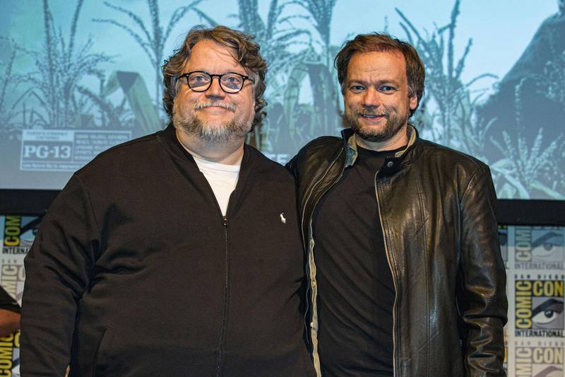 Bildet sier André Øvredal og Guillermo del Toro.