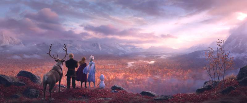 Bildet viser landskap i en scene fra filmen «Frost 2».