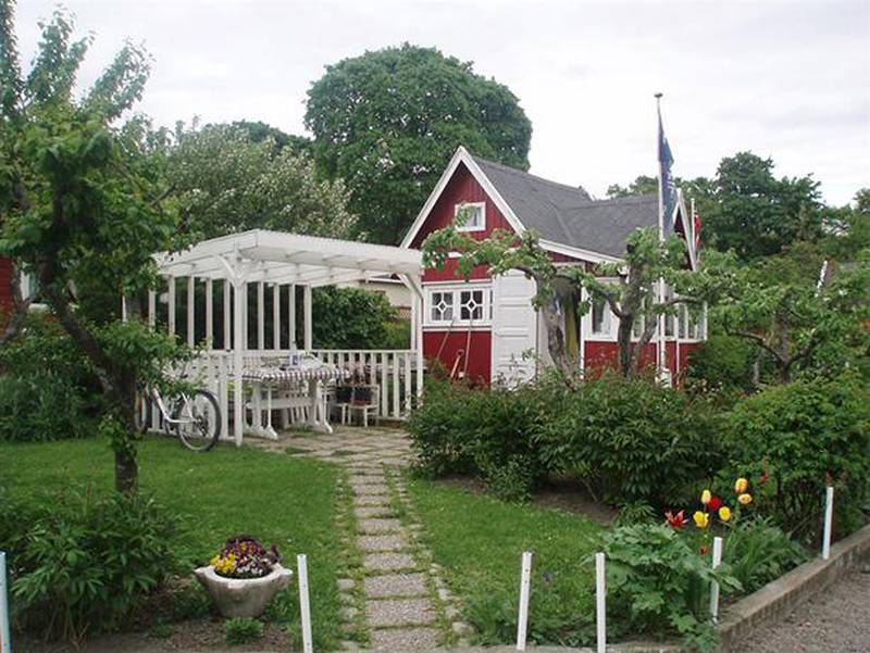 HYTTE: En av hyttene i kolonihagen på Sagene i Oslo.