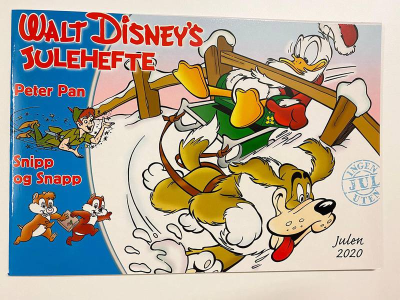 Bildet viser forsiden på Walt Disney Julehefte.