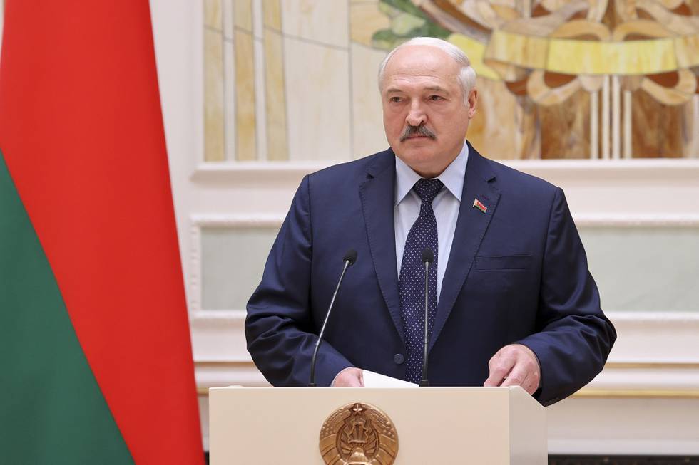 Hviterusslands president Aleksandr Lukasjenko. Foto: AP / NTB