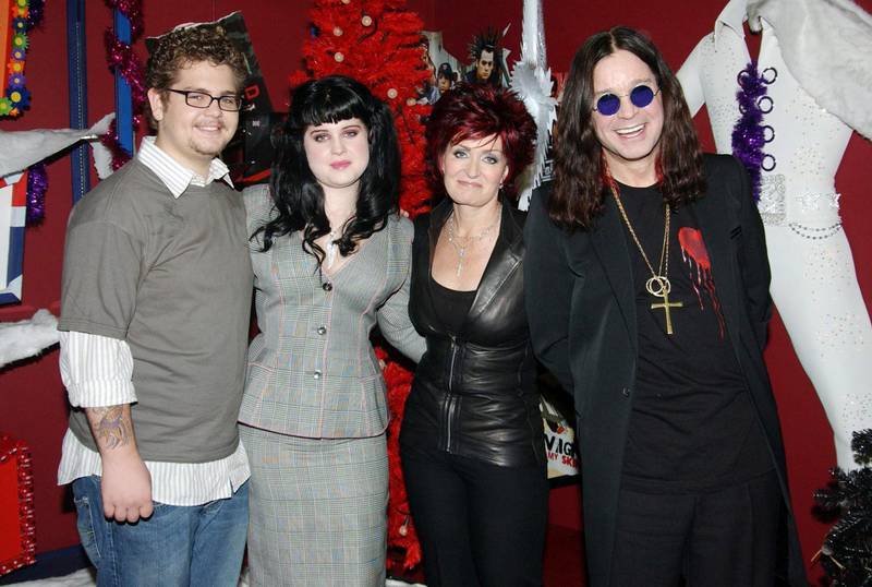 Bildet viser Jack, Kelly, Sharon og Ozzy Osbourne.