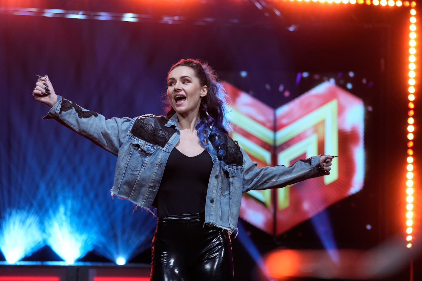 Den nordnorske artisten Ladybug er et ukjent kort i MGP-finalen i 2025. Foto: Heiko Junge / NTB