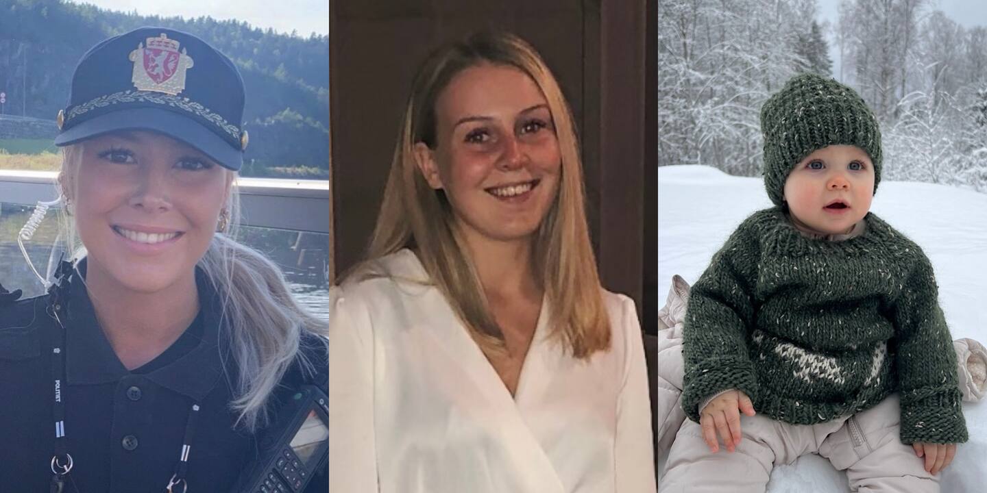 Bildet viser Katrine Nordli Korslund (30), Victoria Nordli Korslund (24) og Emily Nordli Andresen (11 måneder) som ble drept i trippeldrapet i Nes. Politiet friga onsdag navnene i samråd med de pårørende og bistandsadvokatene. Foto: Privat / NTB