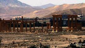 IS sprengte gammelt tempel