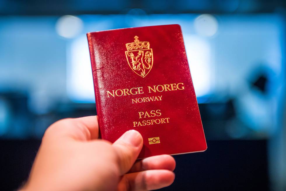 Bildet viser et norsk pass.