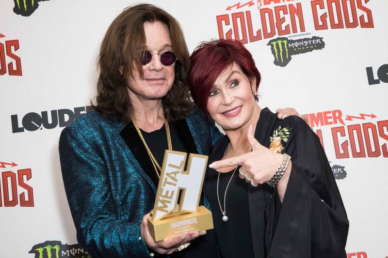 Bildet viser Sharon og Ozzy Osbourne 11. juni 2018. 